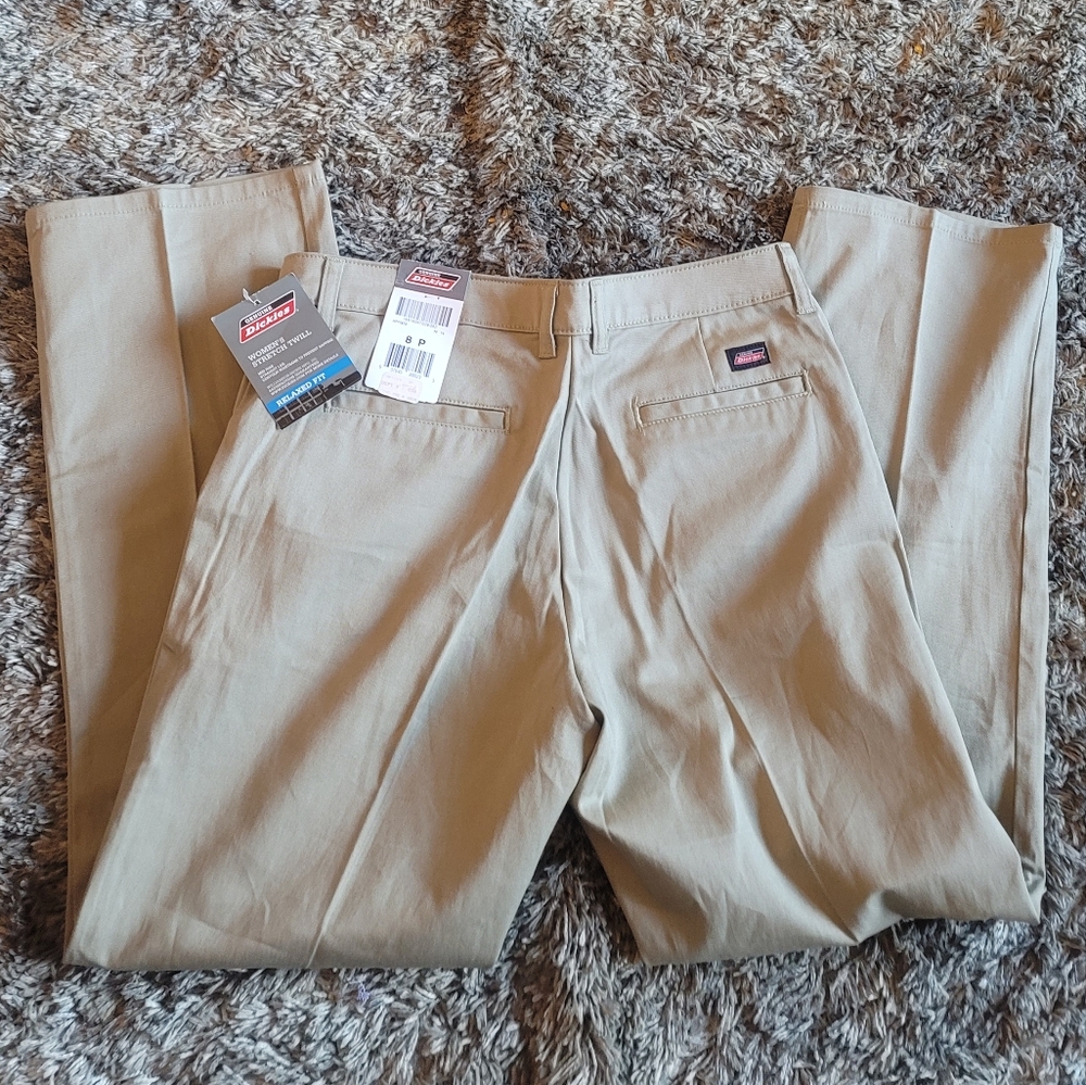 NWT! Dickies Desert Sand Khaki Stretch Twill Mid Rise Straight Leg Pant … - Picture 7 of 11
